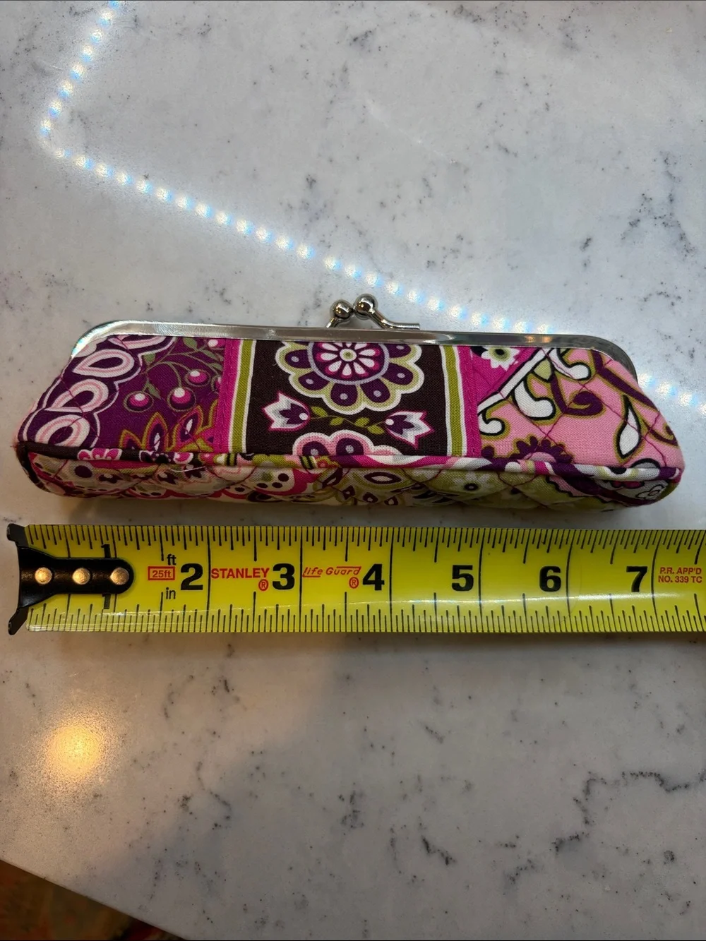Vera Bradley Very Berry Paisley Kiss Lock Pouch